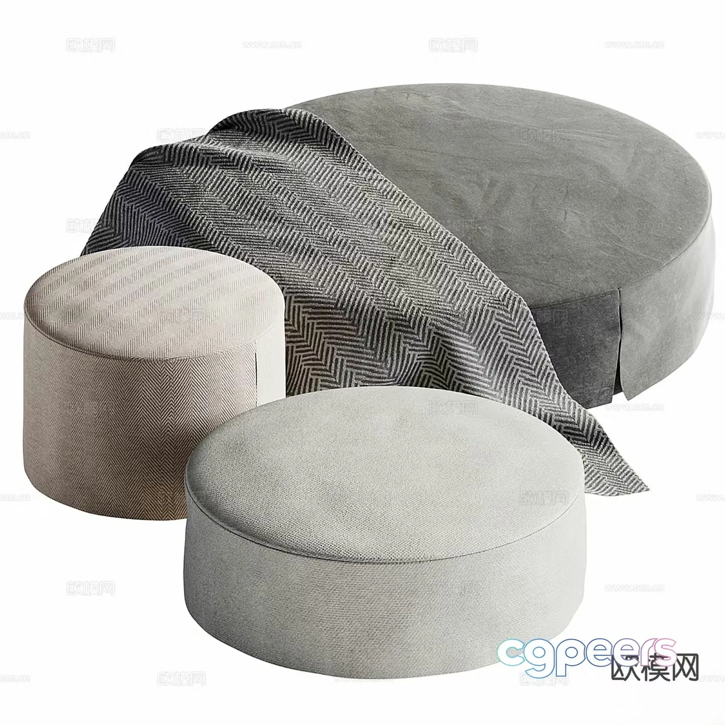 Maxalto sofa cushion seat cushion footrest 3d model