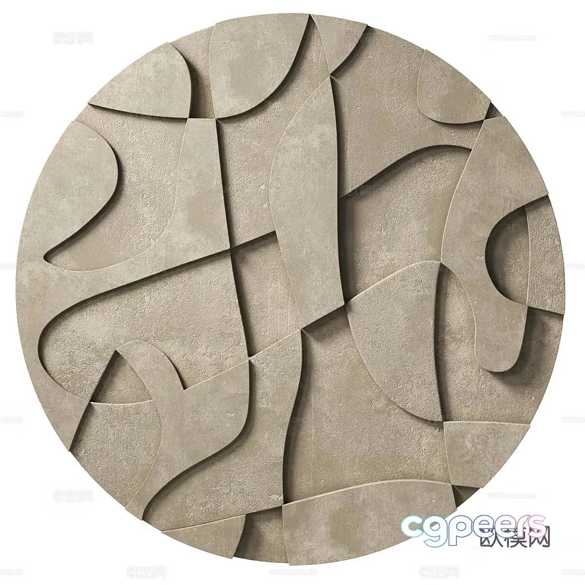 New Chinese style wall decoration pendant 3D model