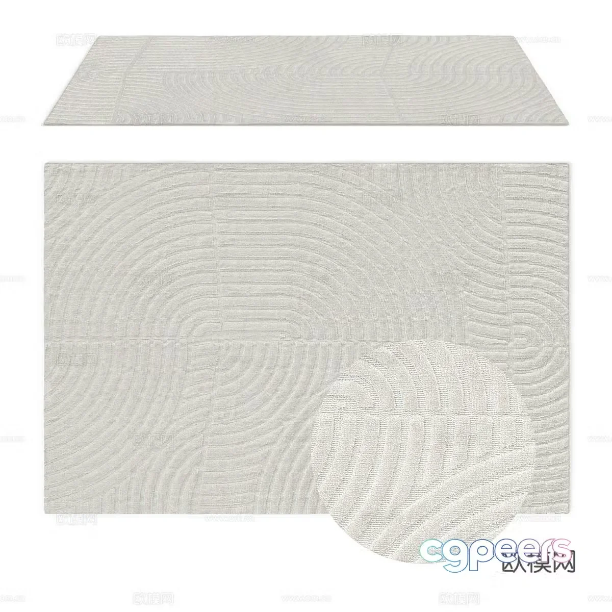 Simple carpet Fabric carpet 3d model