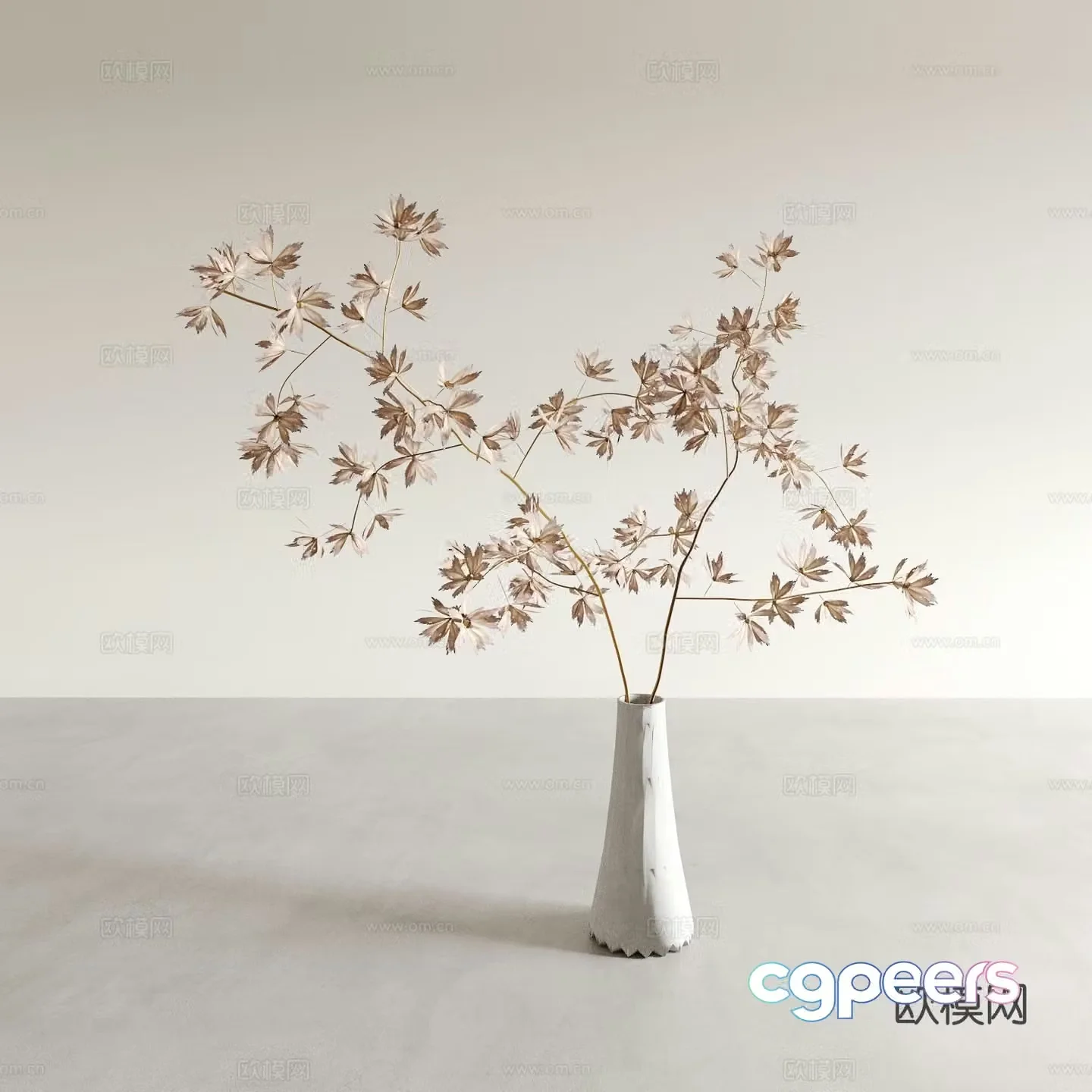 vase floristry flower flower arrangement 3d model