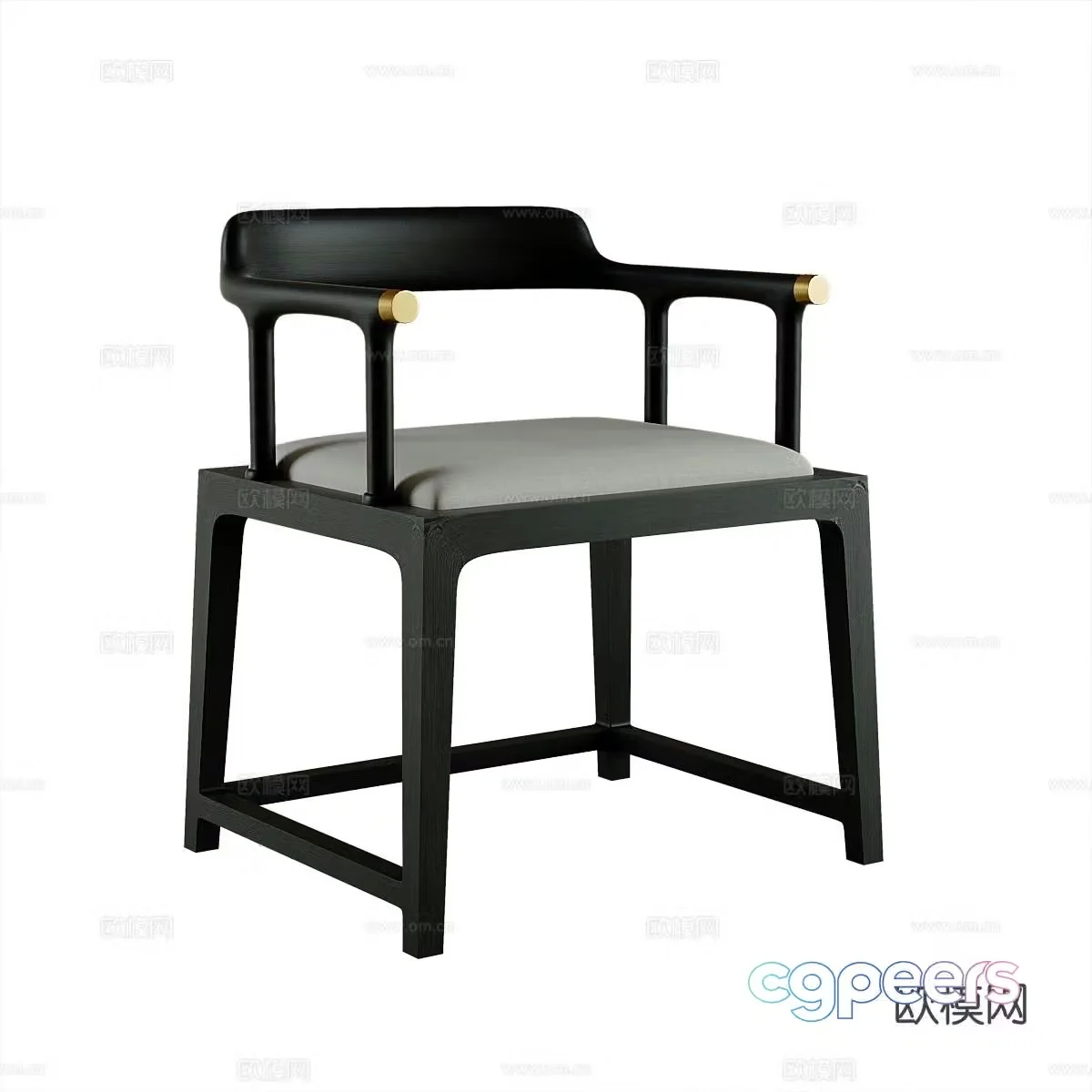 Modern single chair armchair 3d model