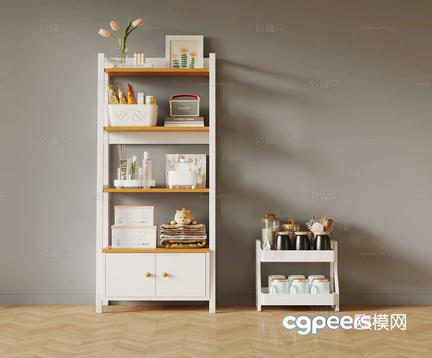 Bookshelf Modern bookshelf 3d model