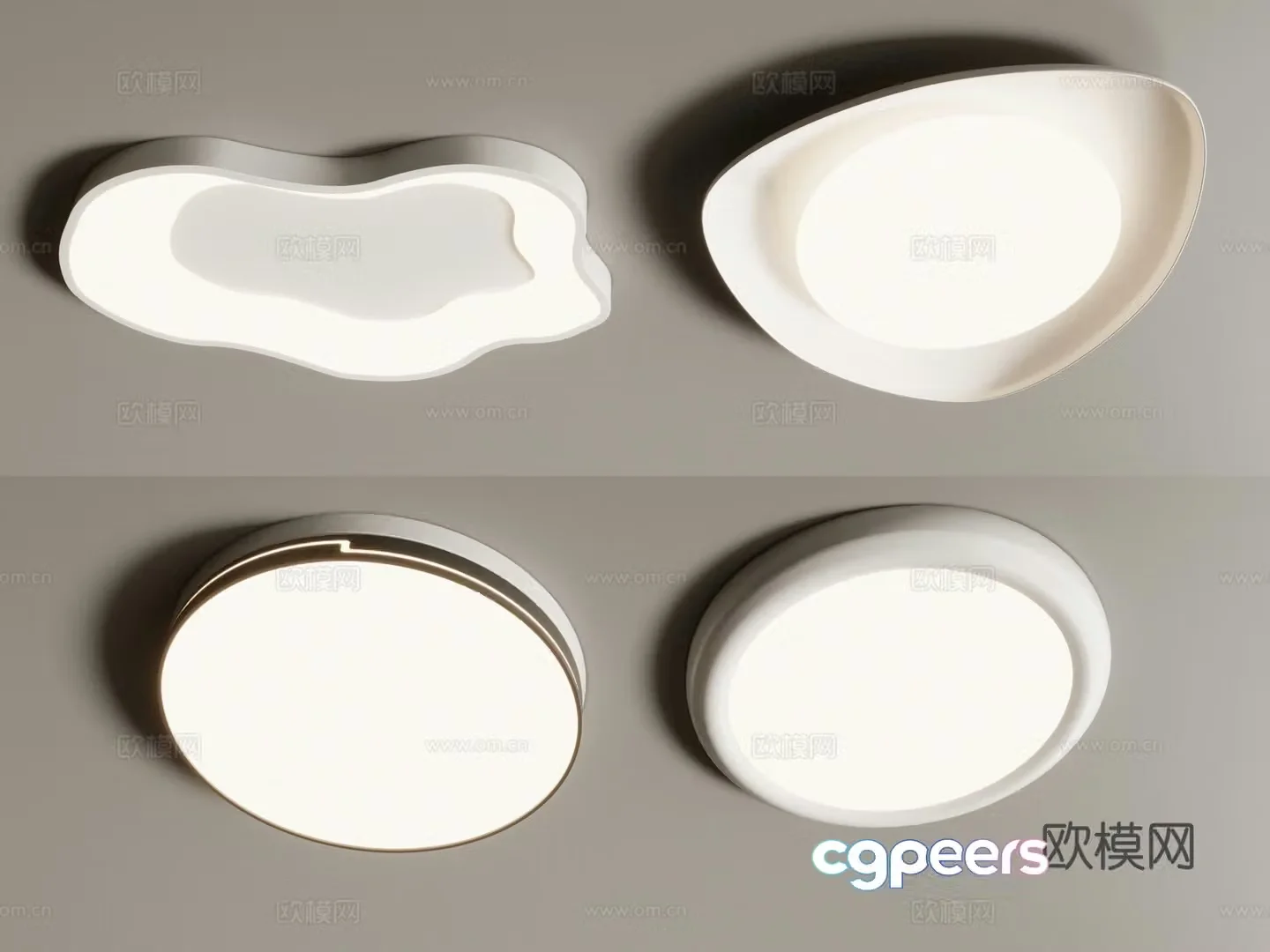 Modern ceiling light 3d model