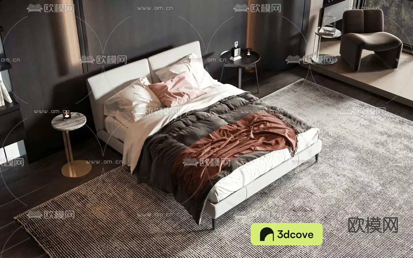 Modern double bed
