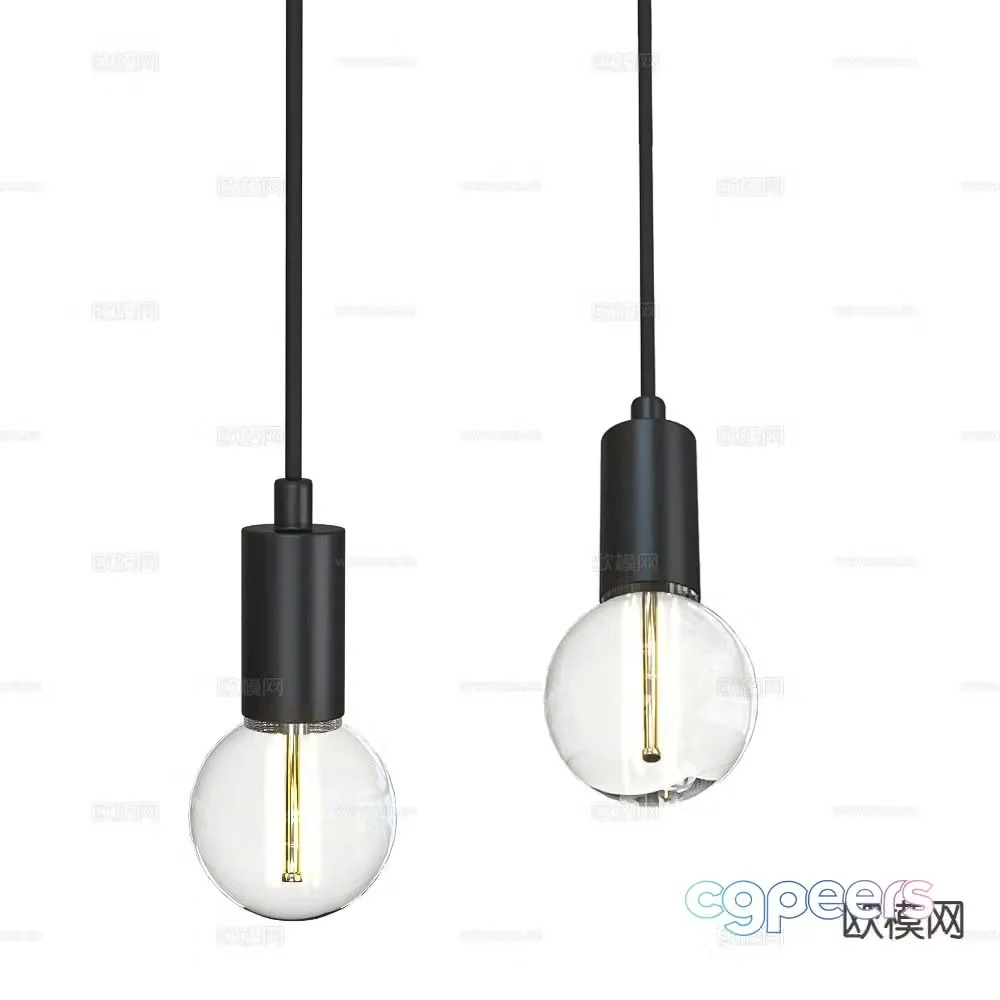 Markslojd industrial style small chandelier 3d model