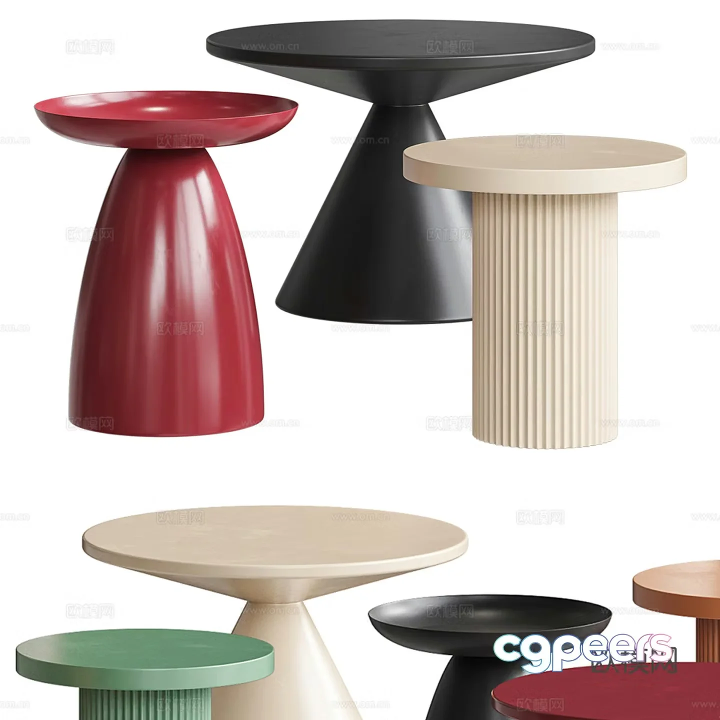Calder Lander combination coffee table 3d model