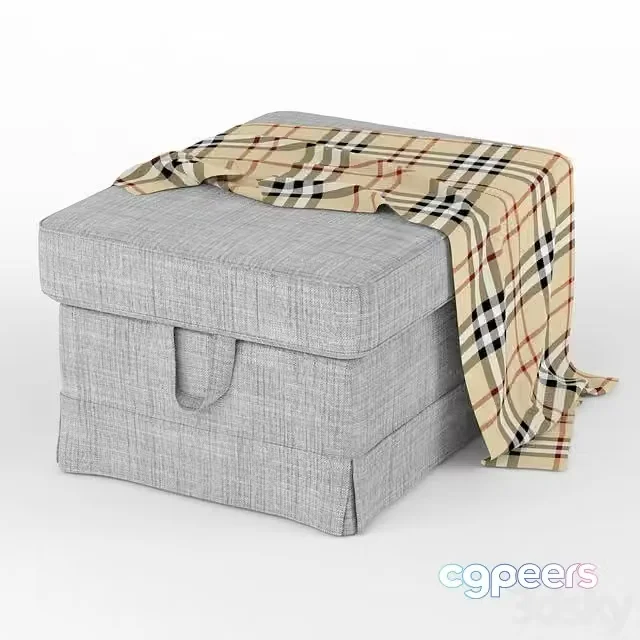 3ds Max Free – EKTORP footstool