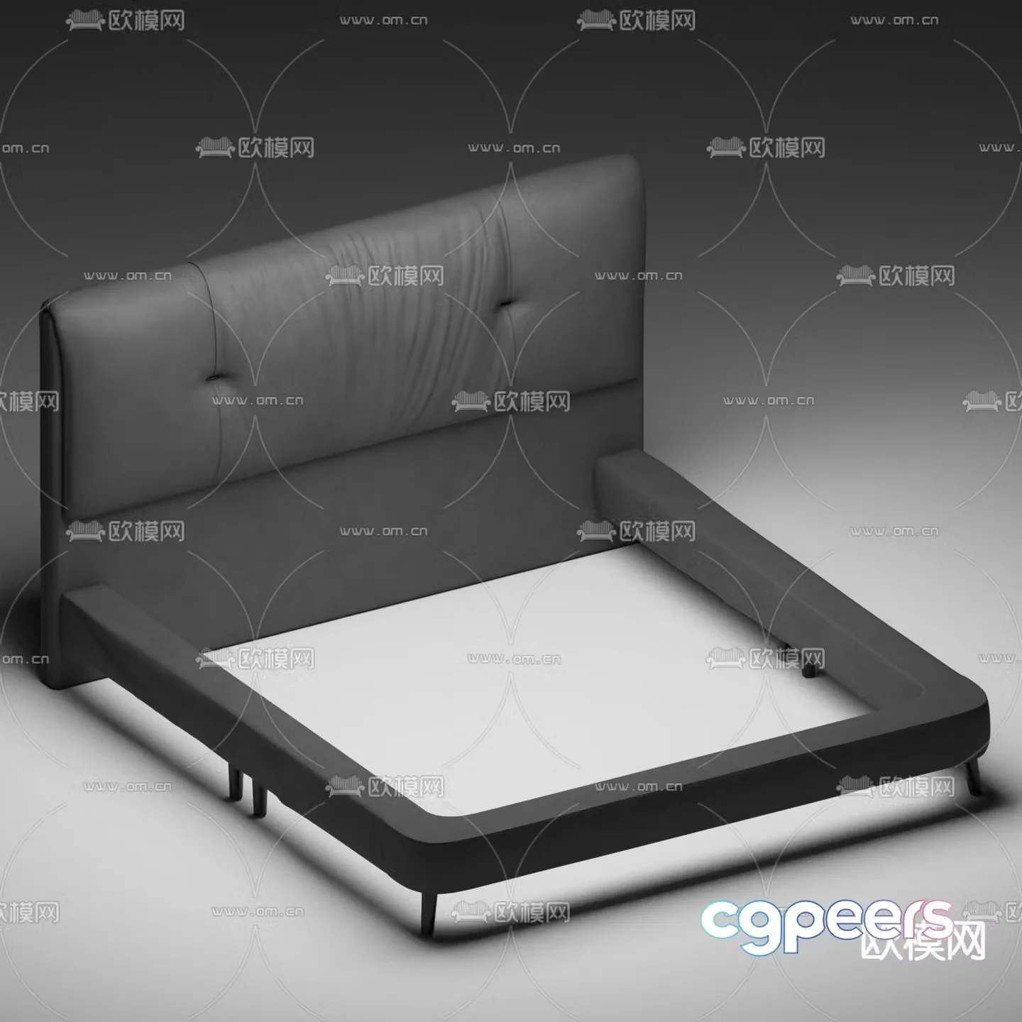 bed bed frame 3d model