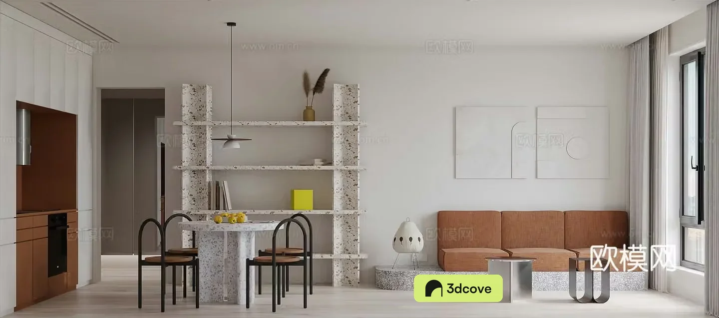 Nordic apartment 3d model