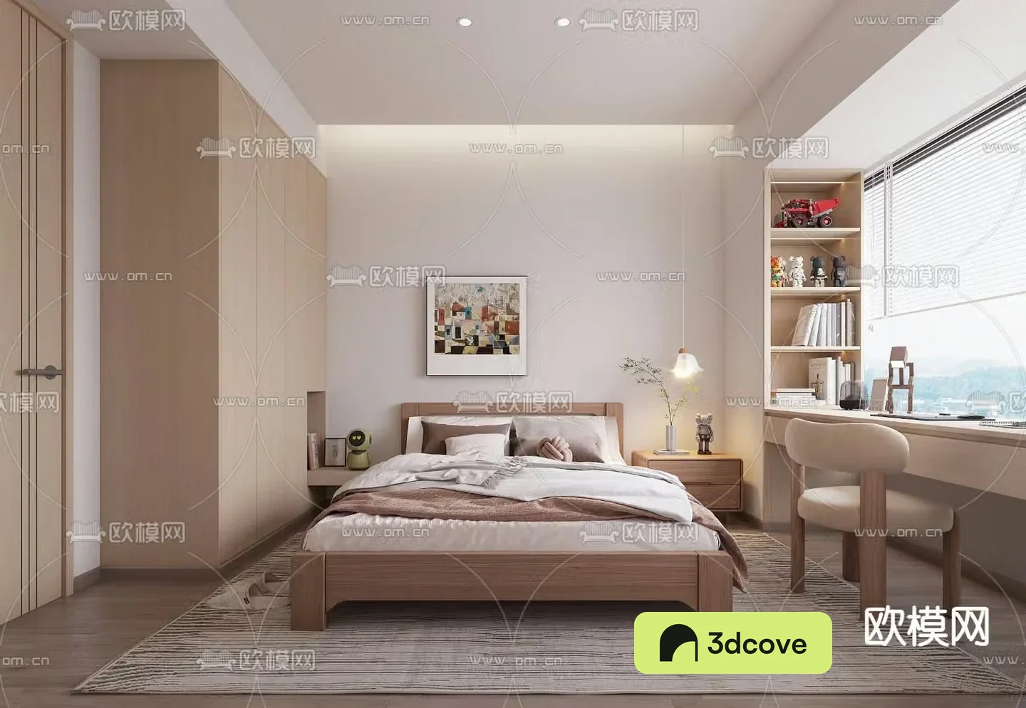 Wasabi bedroom master room 3d model
