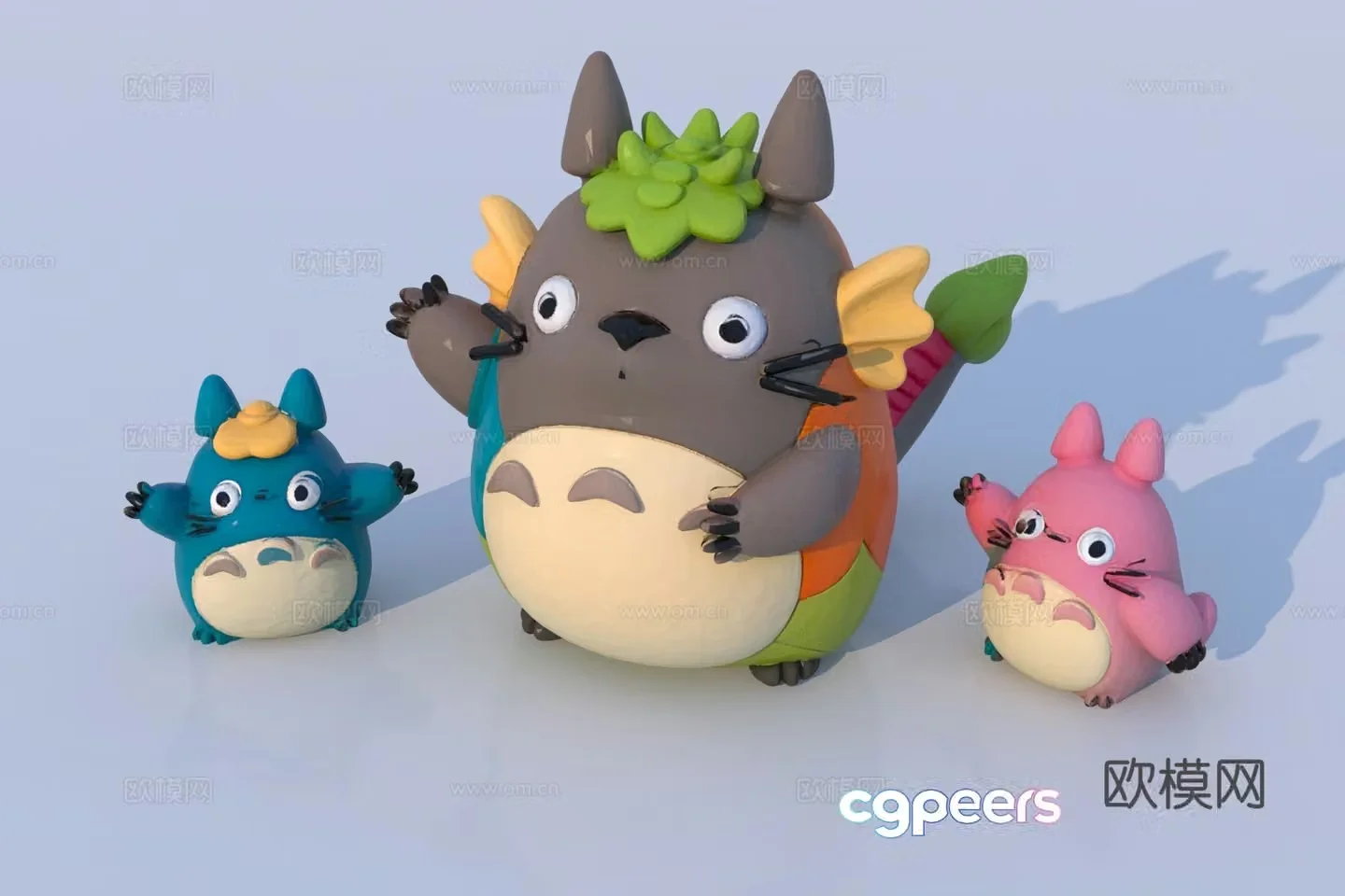 Modern chinchilla sculpture 3d model