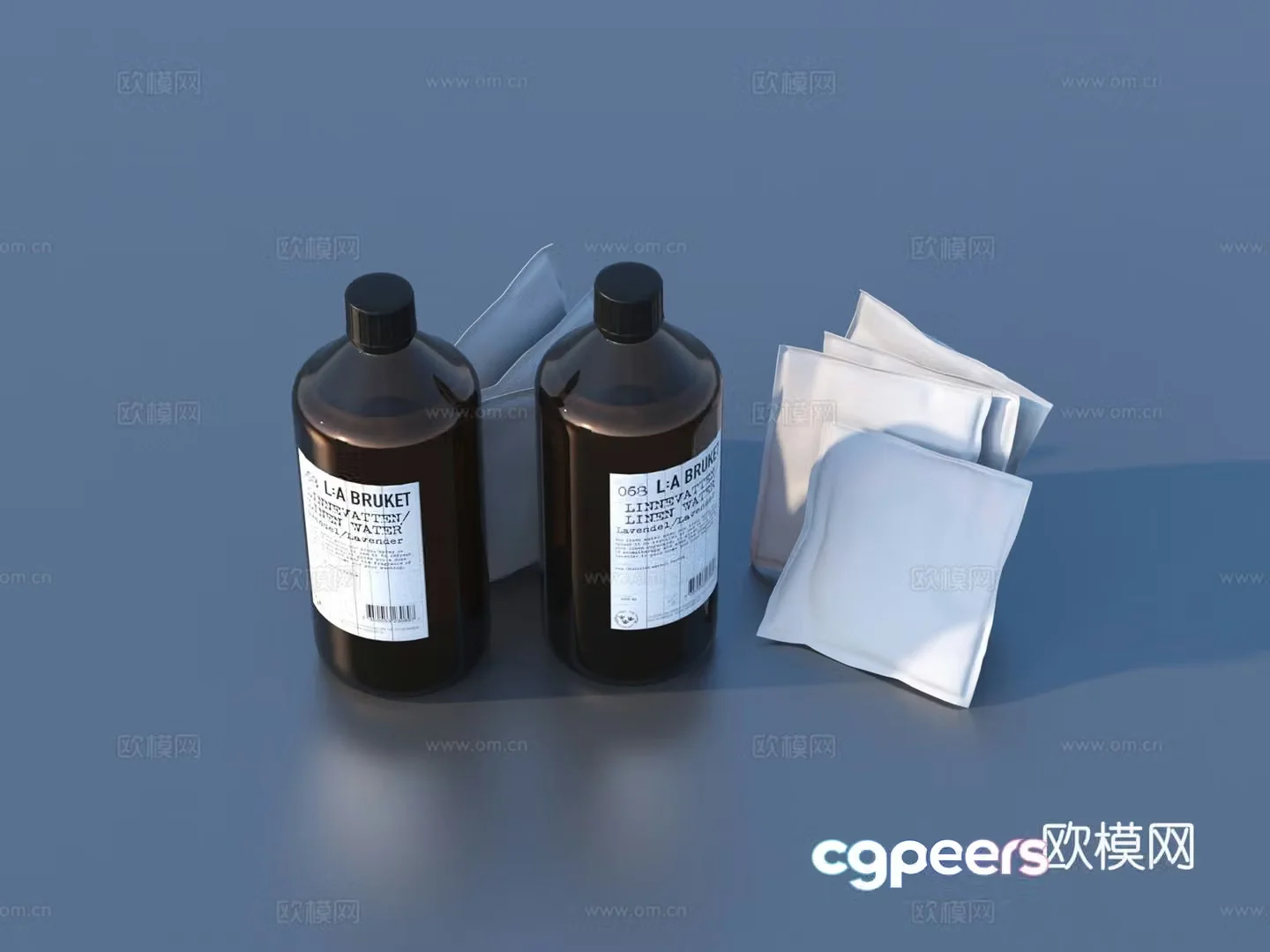Bottle daily necessities 3d model