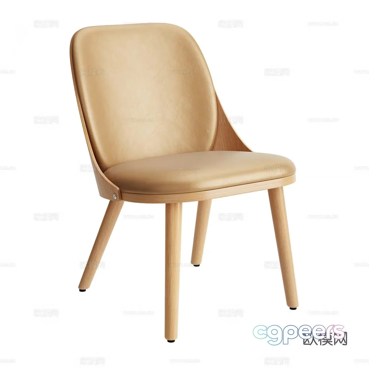 Karl Andersson Very Simple Chair Nordic Single Chair Dining Chair Wooden Chair 3D Model