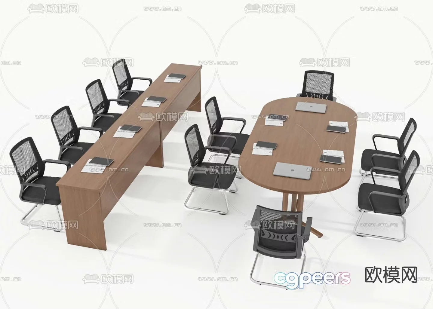 Modern conference table conference table 3d model