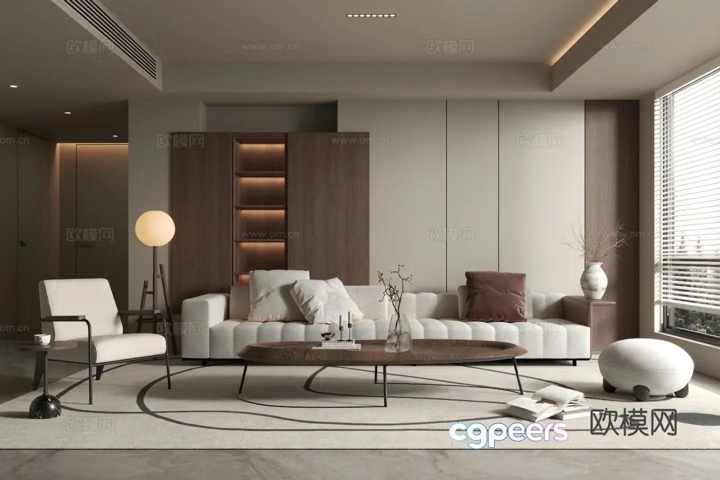 Medieval style living room 3D model
