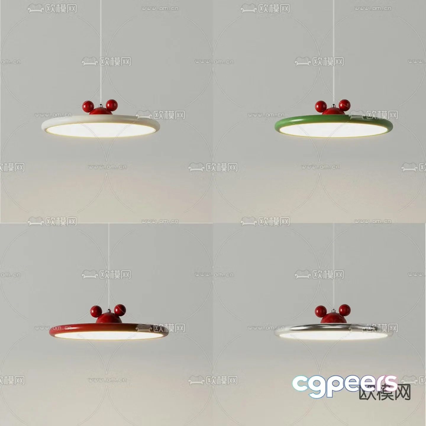 Cream style chandelier restaurant chandelier 3d model