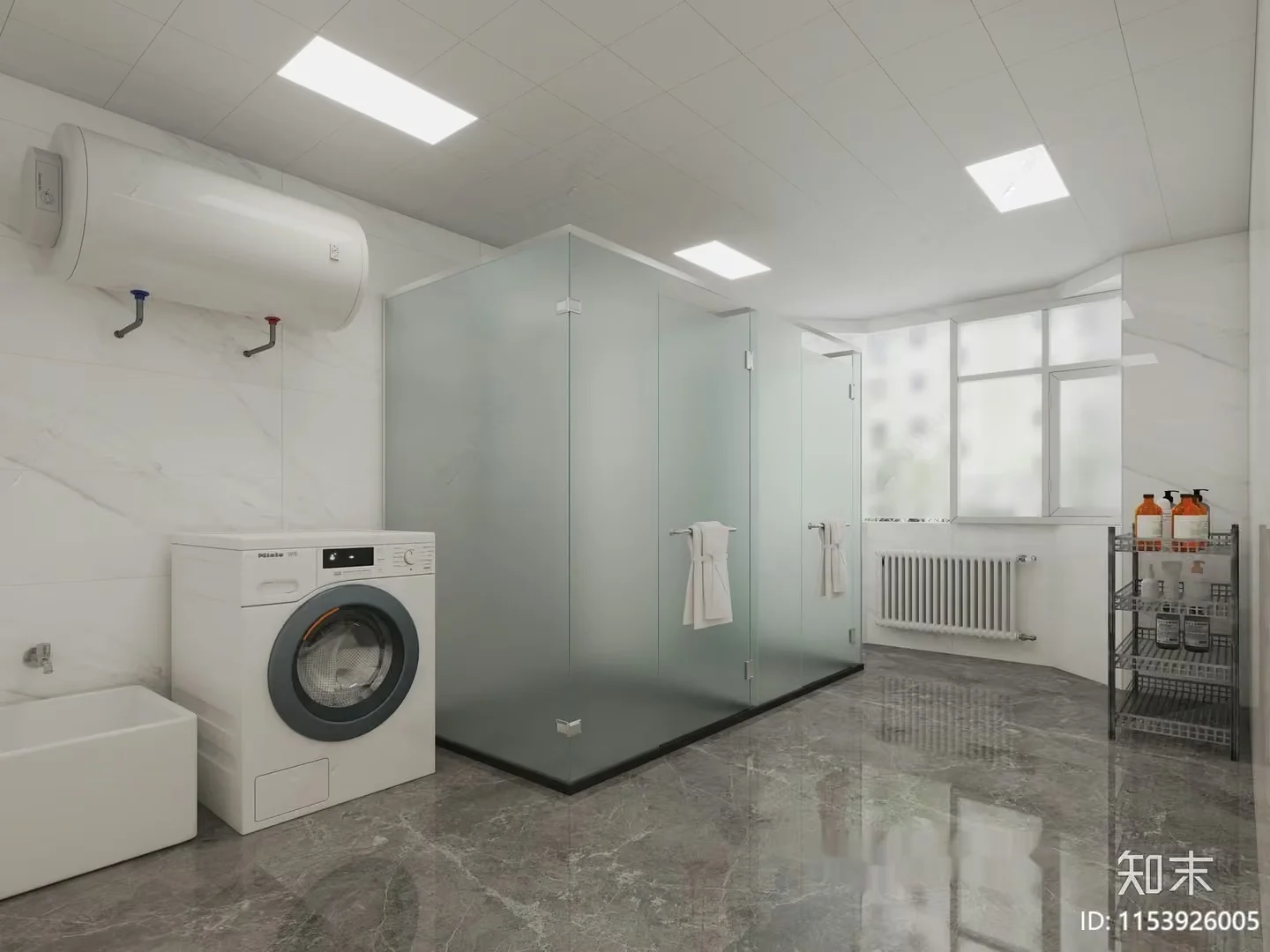 Modern Bathroom 3D Model – 13669 – VRAY Render