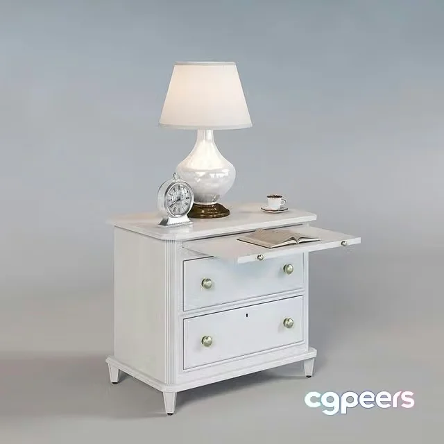 3ds Max Free – Bedside table Laurel 340-23-80 (inlay in the set)