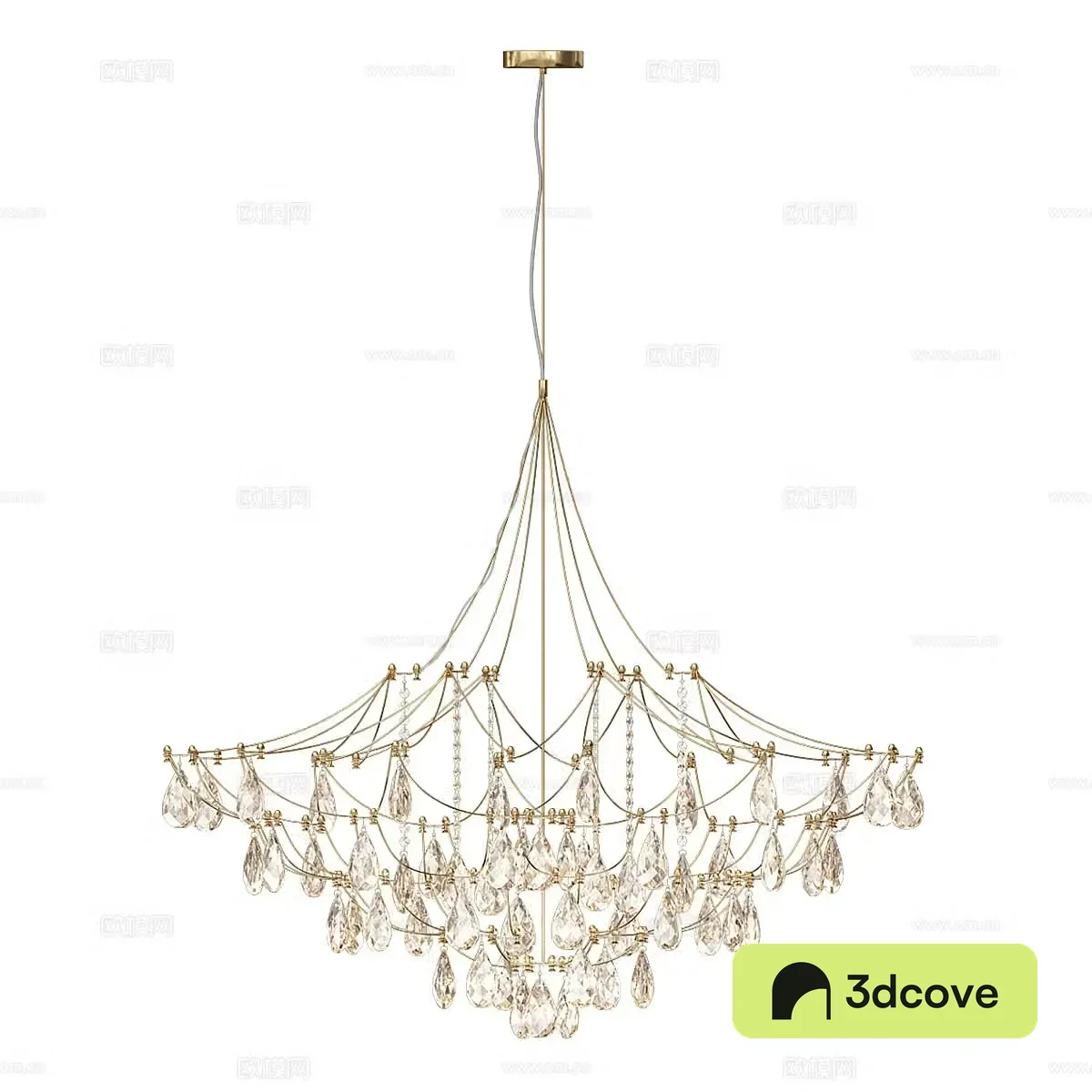 Light luxury chandelier crystal lamp