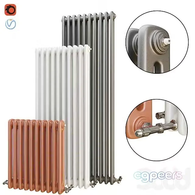 3ds Max Free – Wall Mounted Heating Radiator