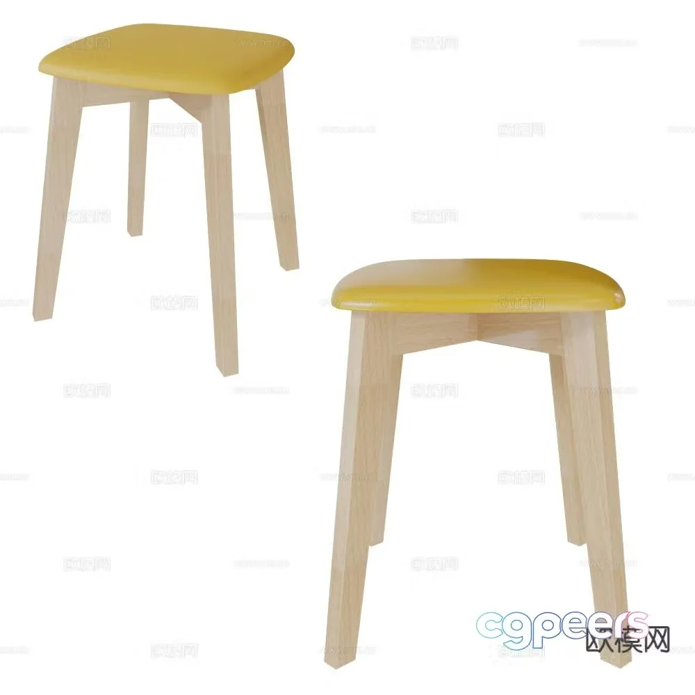 CANCIO stool leisure stool 3d model