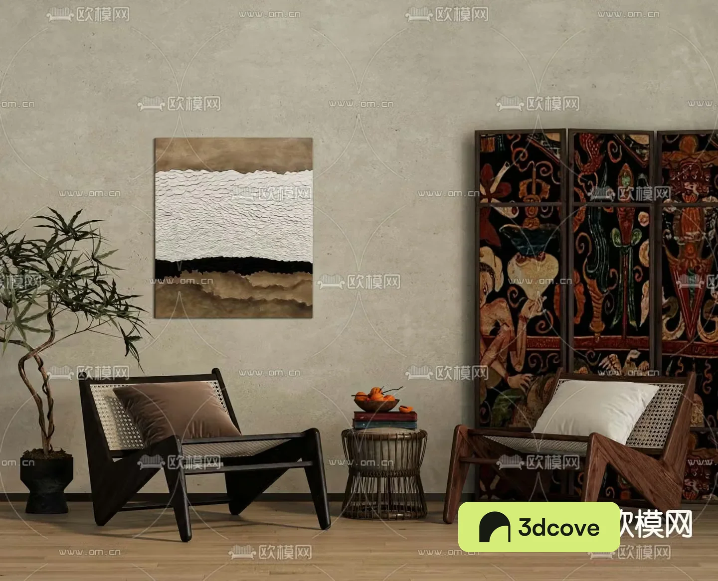 Wabiji rattan chair lounge chair leisure chair