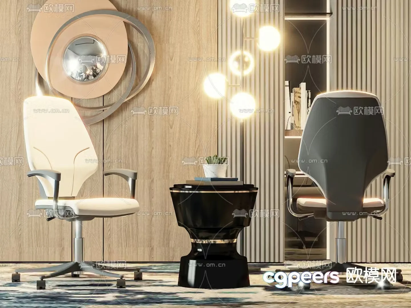 Office chair study chair conference chair 3d model