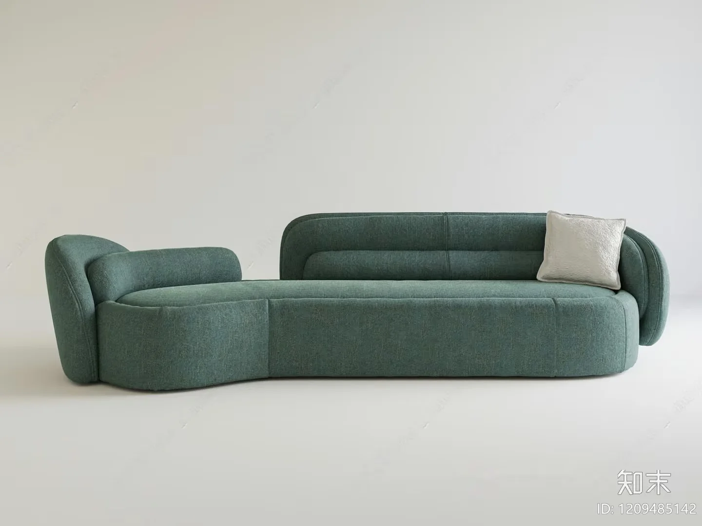 Modern Gray Sofa 3D Model – 12544 – VRAY Render
