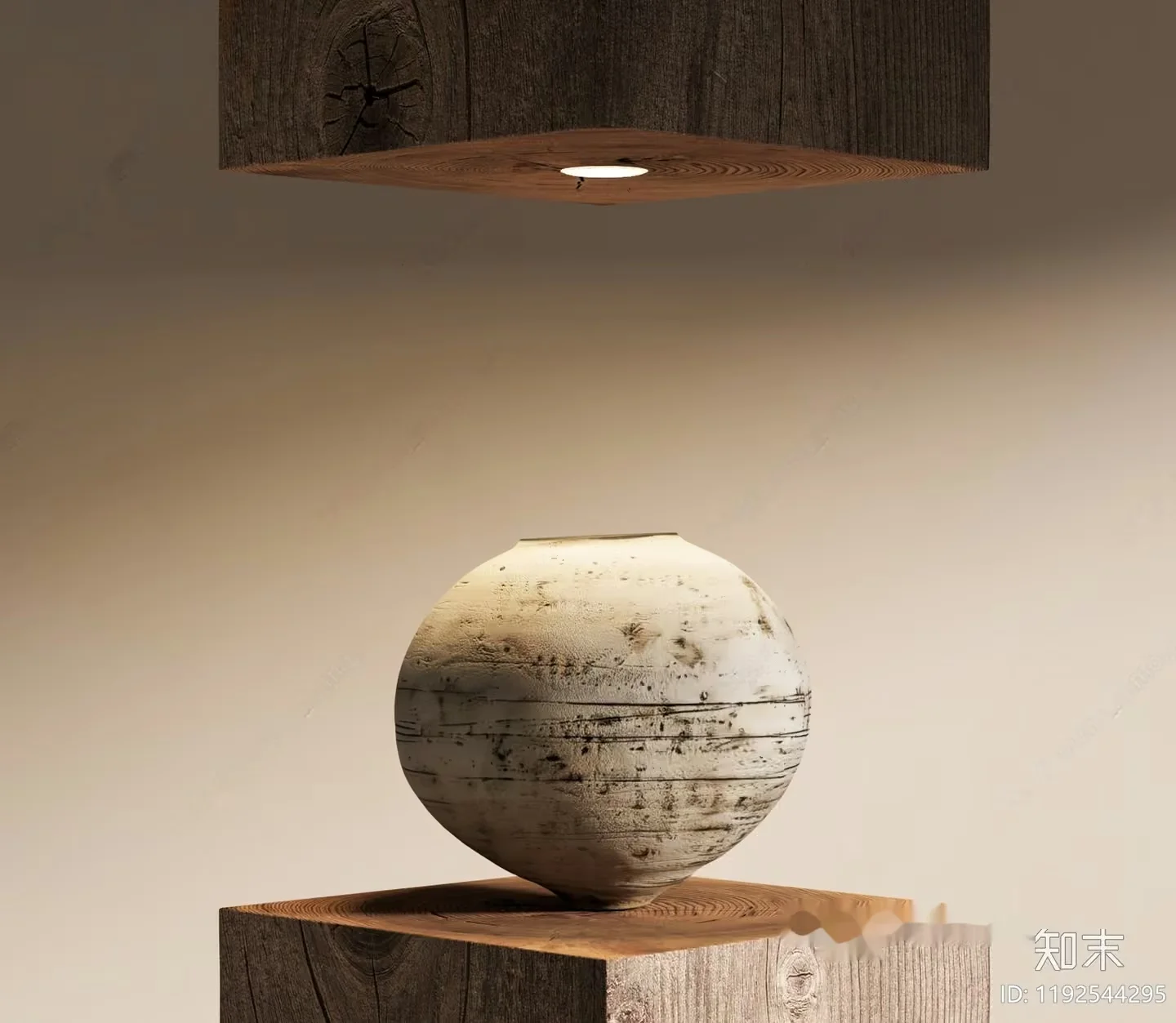 Wooden Vase 3D Model – 6746 – VRAY Render