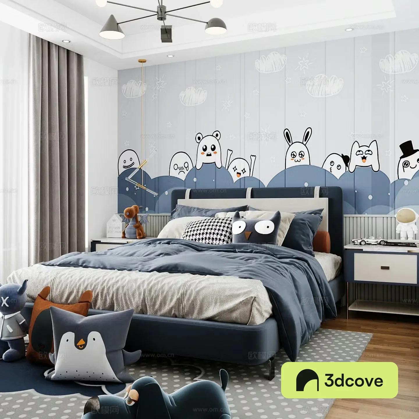 Modern children’s room boy’s room