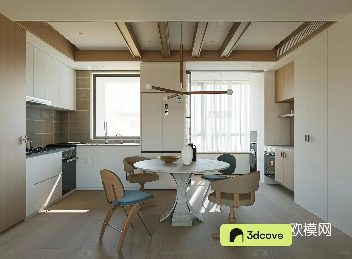 Modern restaurant kitchen