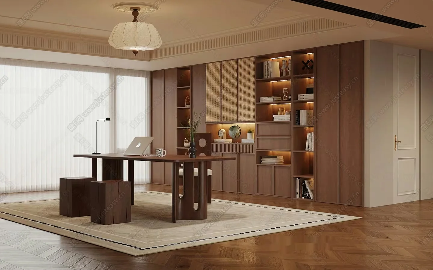 Modern Office Space 3D Model – 12156 – VRAY Render