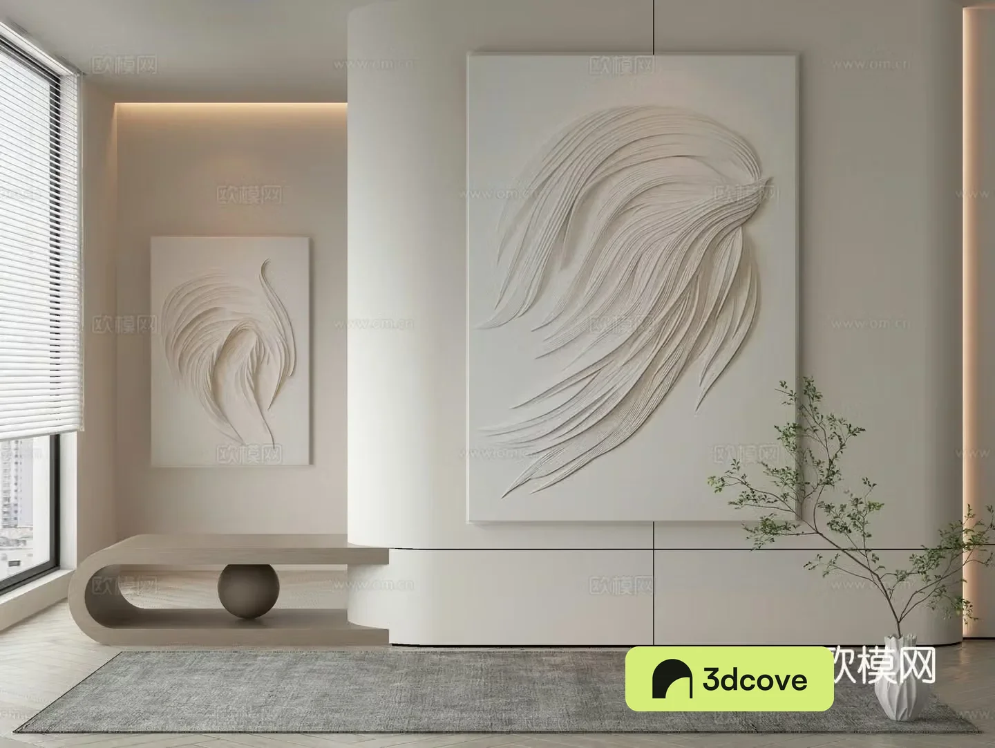 Modern texture painting decorative painting