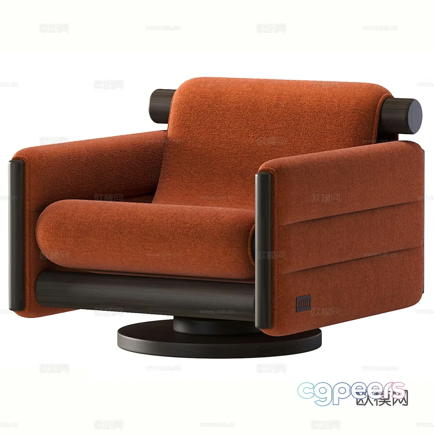 Modern single sofa 3d model