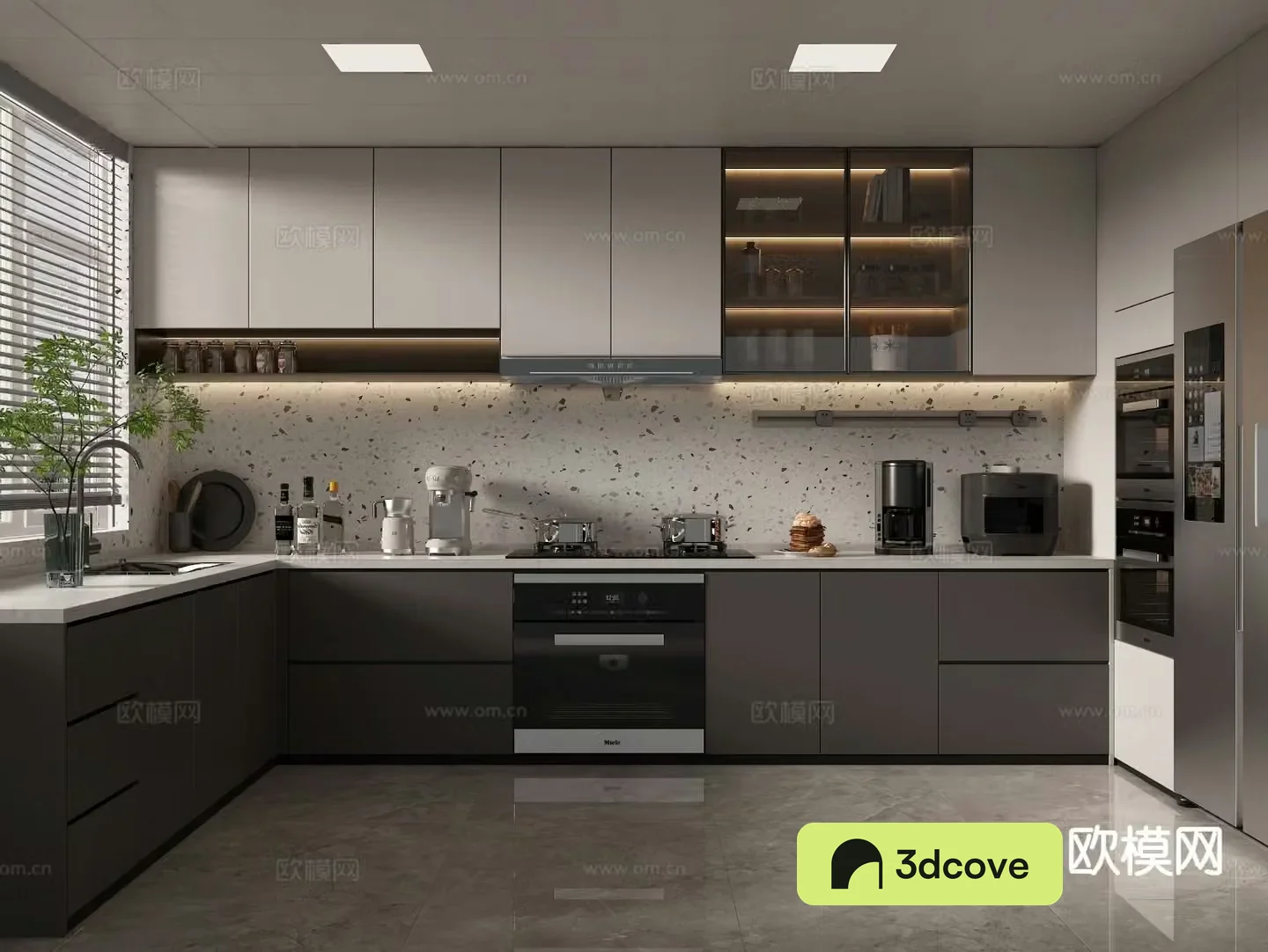 modern kitchen cabinet