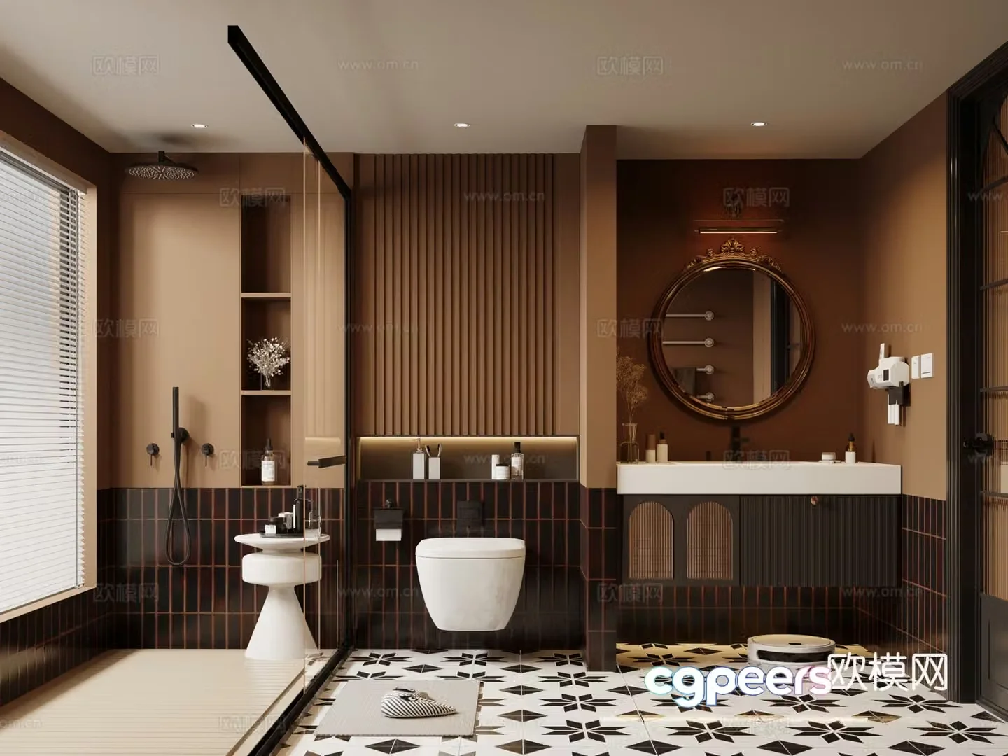 French bathroom 3d model