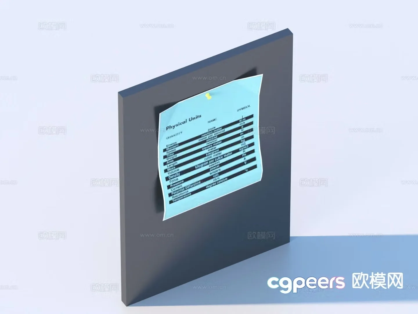 paper paper notes school supplies 3d model