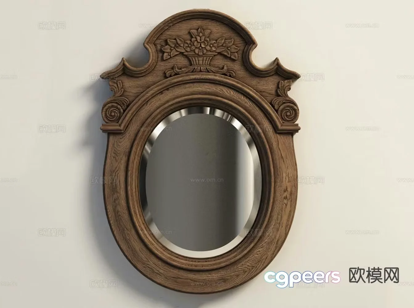 American mirror decorative mirror hanging mirror 3d model