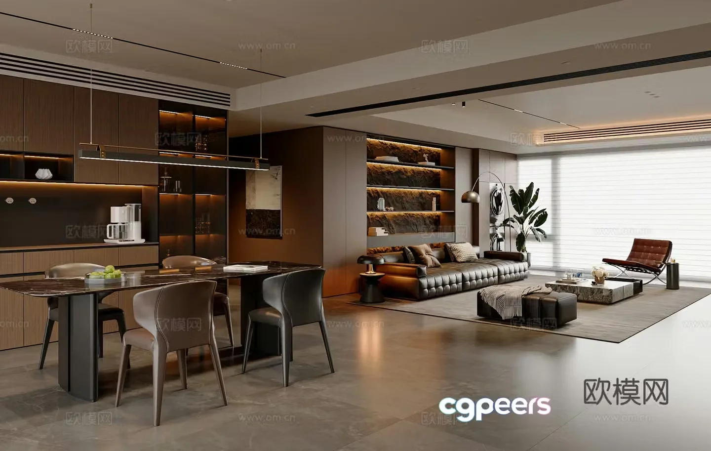 Italian restaurant 3d model