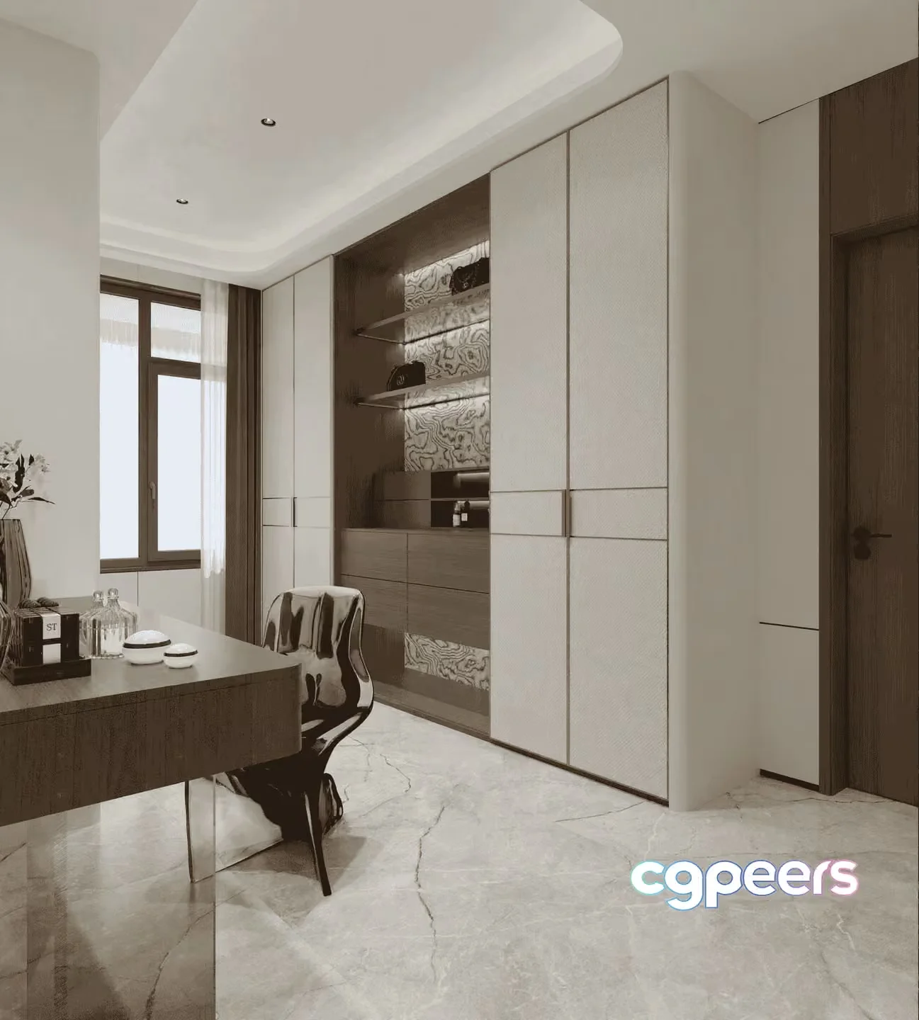 Modern Office Space 3D Model – 15234 – VRAY Render