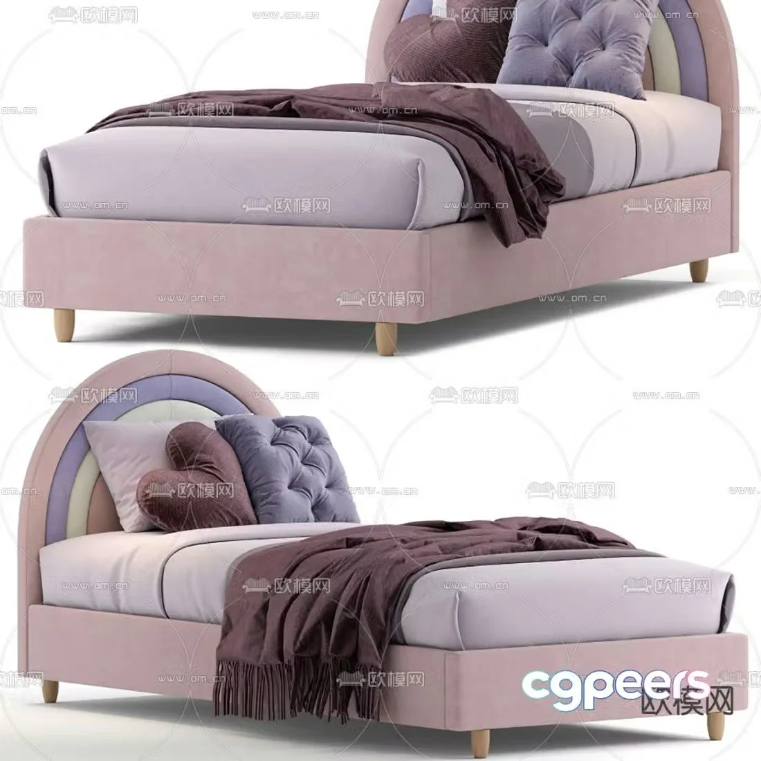 Children’s bed single bed 3d model
