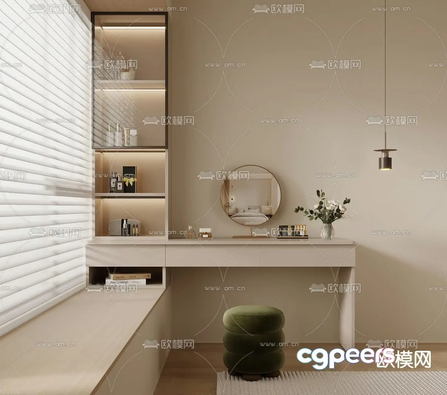 Modern dressing table 3d model
