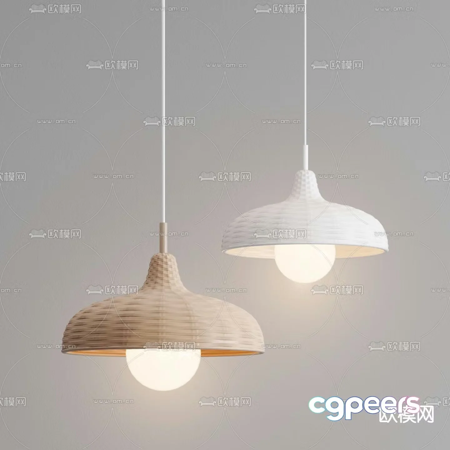 Woven chandelier dining room chandelier 3d model