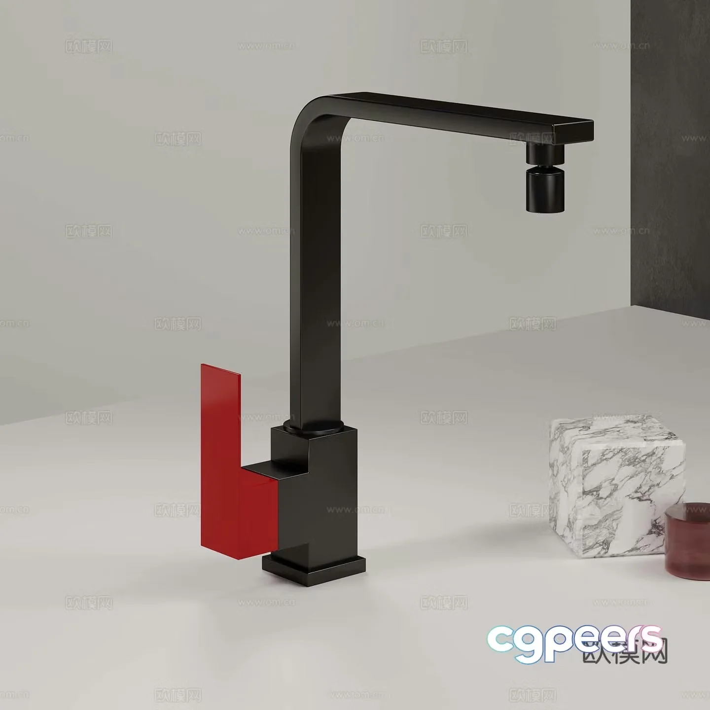 Modern faucet 3d model