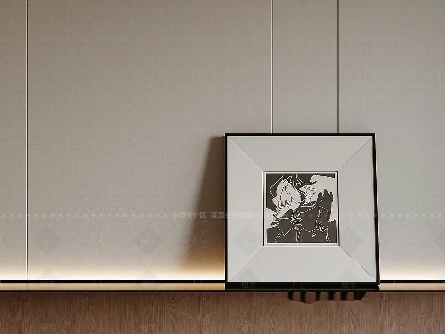 Modern Minimalist Frame 3D Model – 21466 – VRAY Render