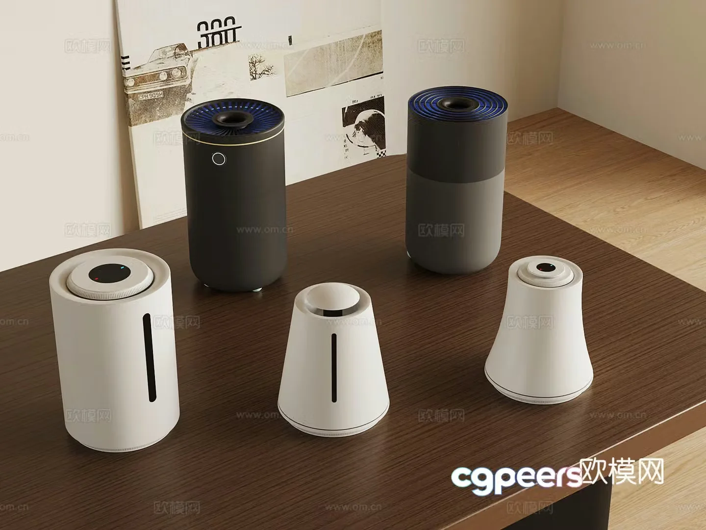 Modern humidifier Mini humidifier Atomizer 3d model
