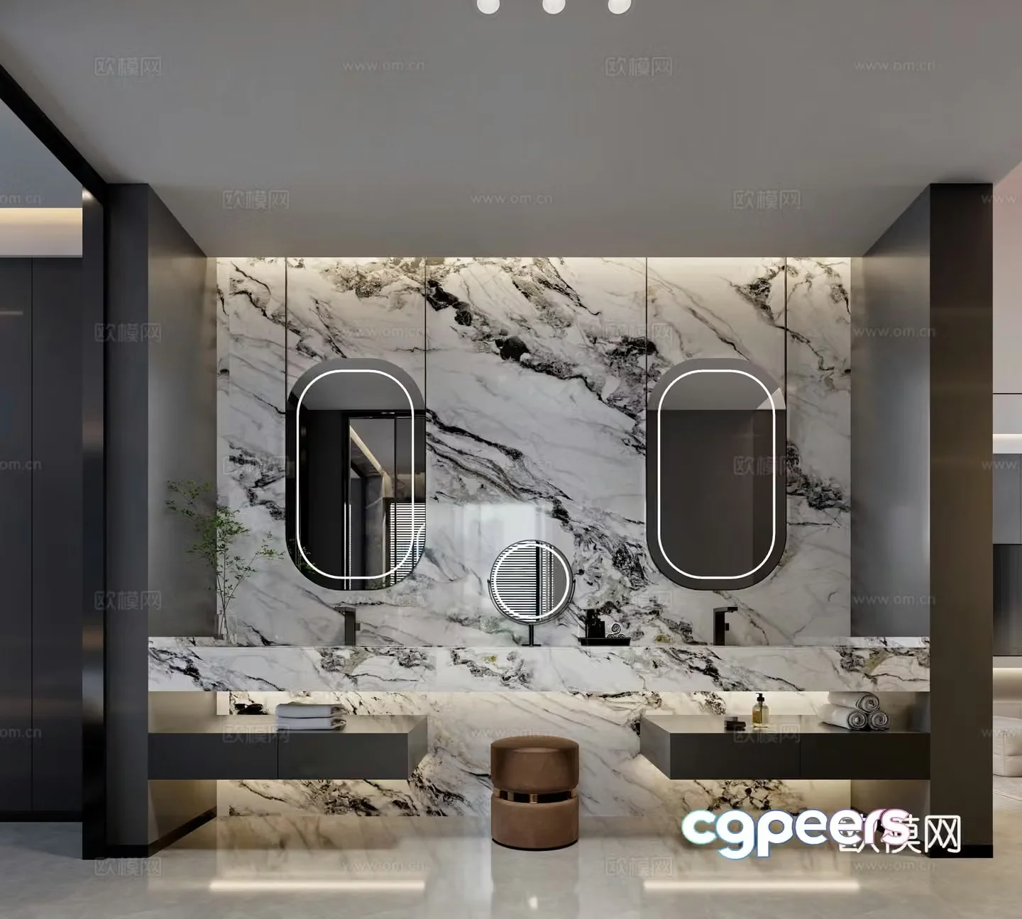 Modern bathroom 3d model