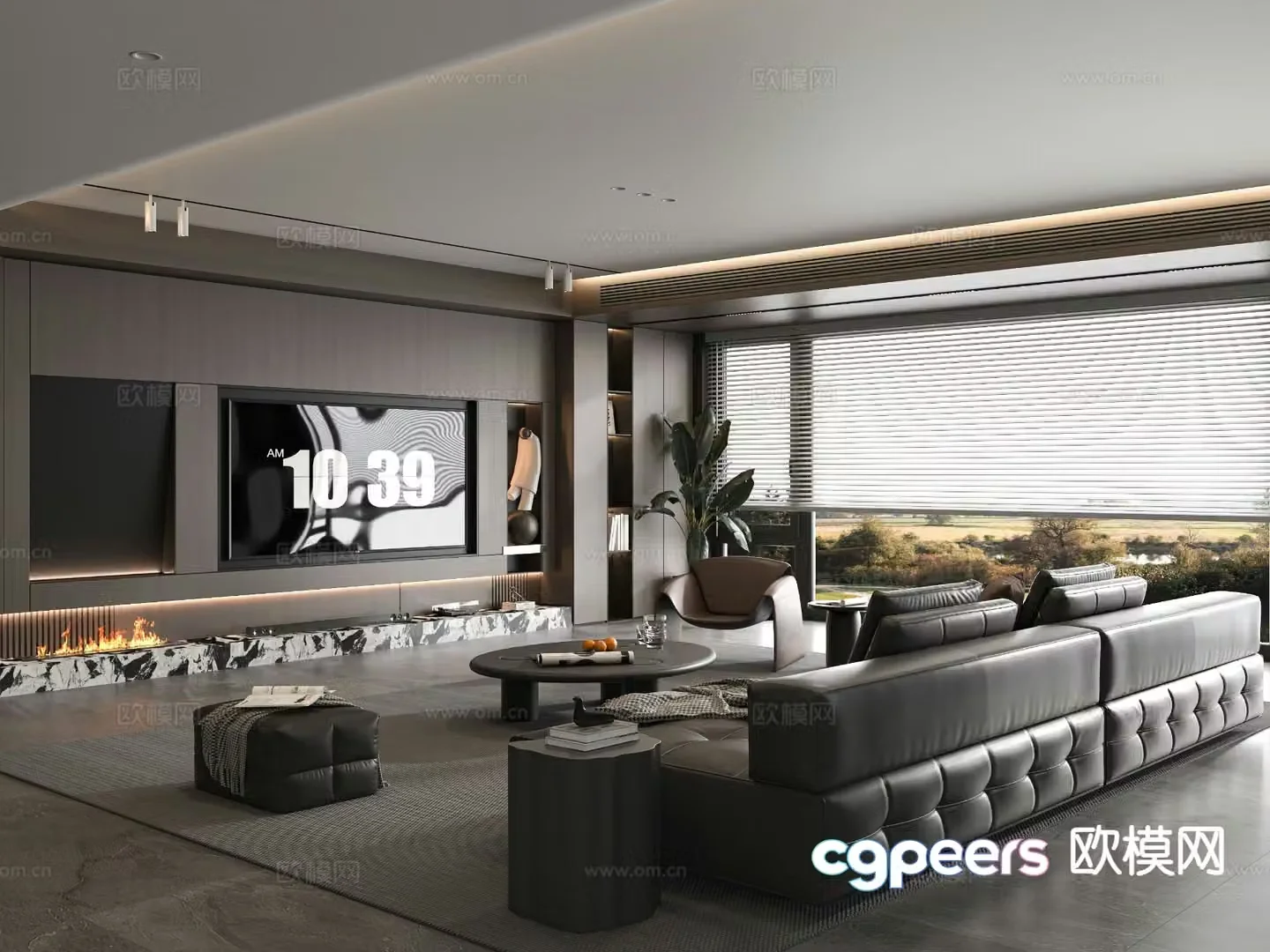 Italian living room 3d model