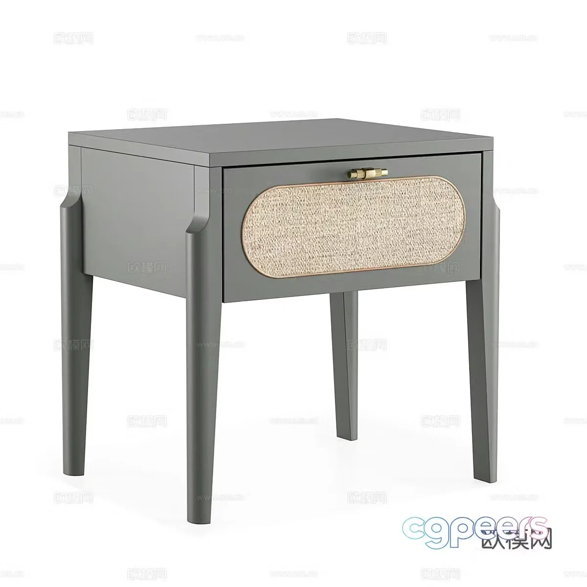 Nordic simple bedside table bedside table simple bedside table 3D model