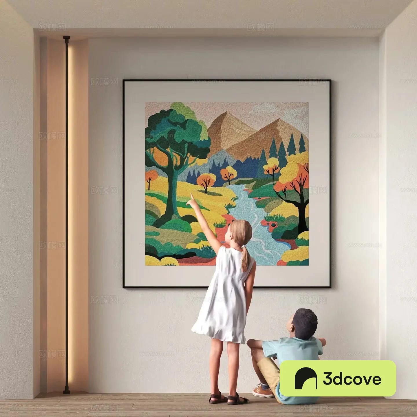 Modern decorative hanging painting